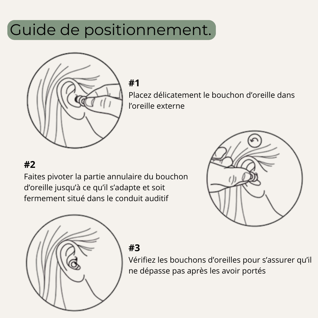 Bouchons d'oreilles en silicone