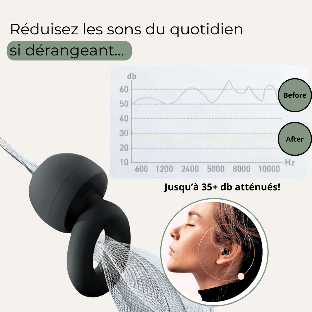 Bouchons d'oreilles en silicone