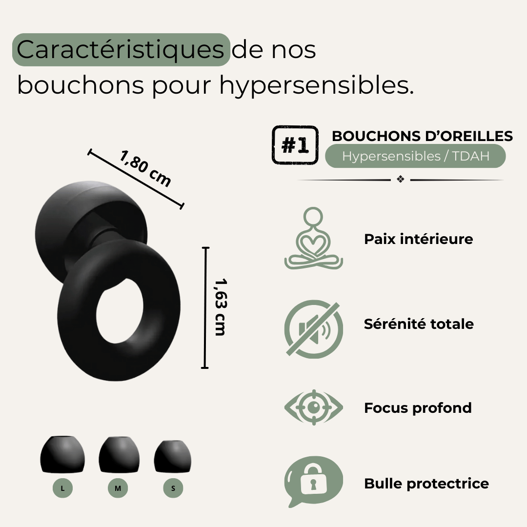 Bouchons d'oreilles en silicone