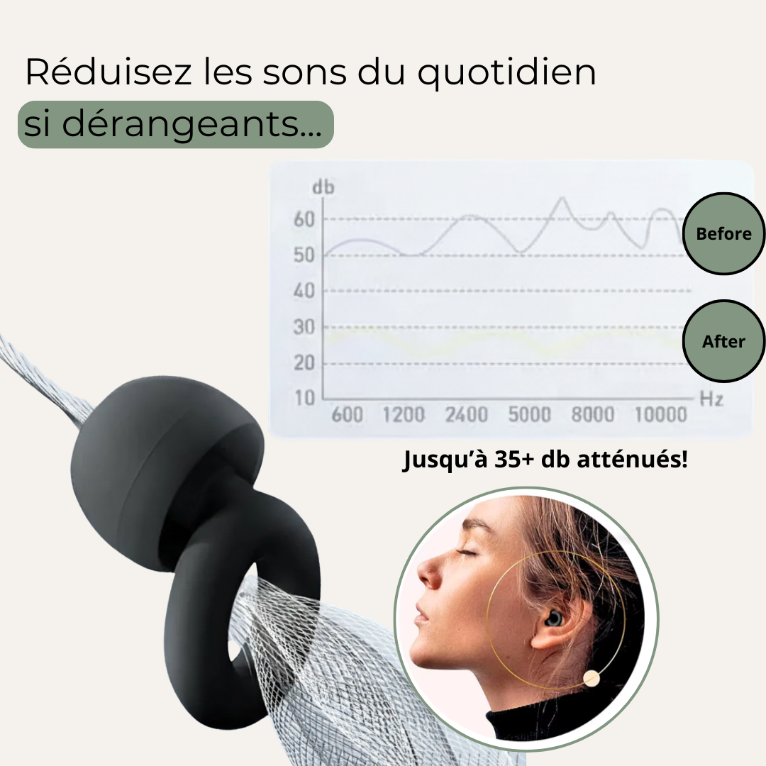 Bouchons d'oreilles en silicone